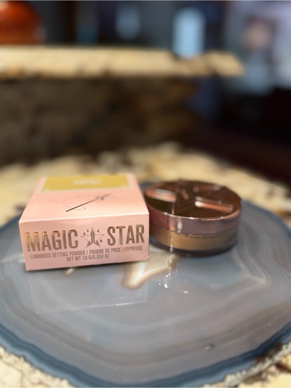 Jeffree Star Topaz Loose Setting Powder Bronzer Highlighter Pink/Rose Gold NIB